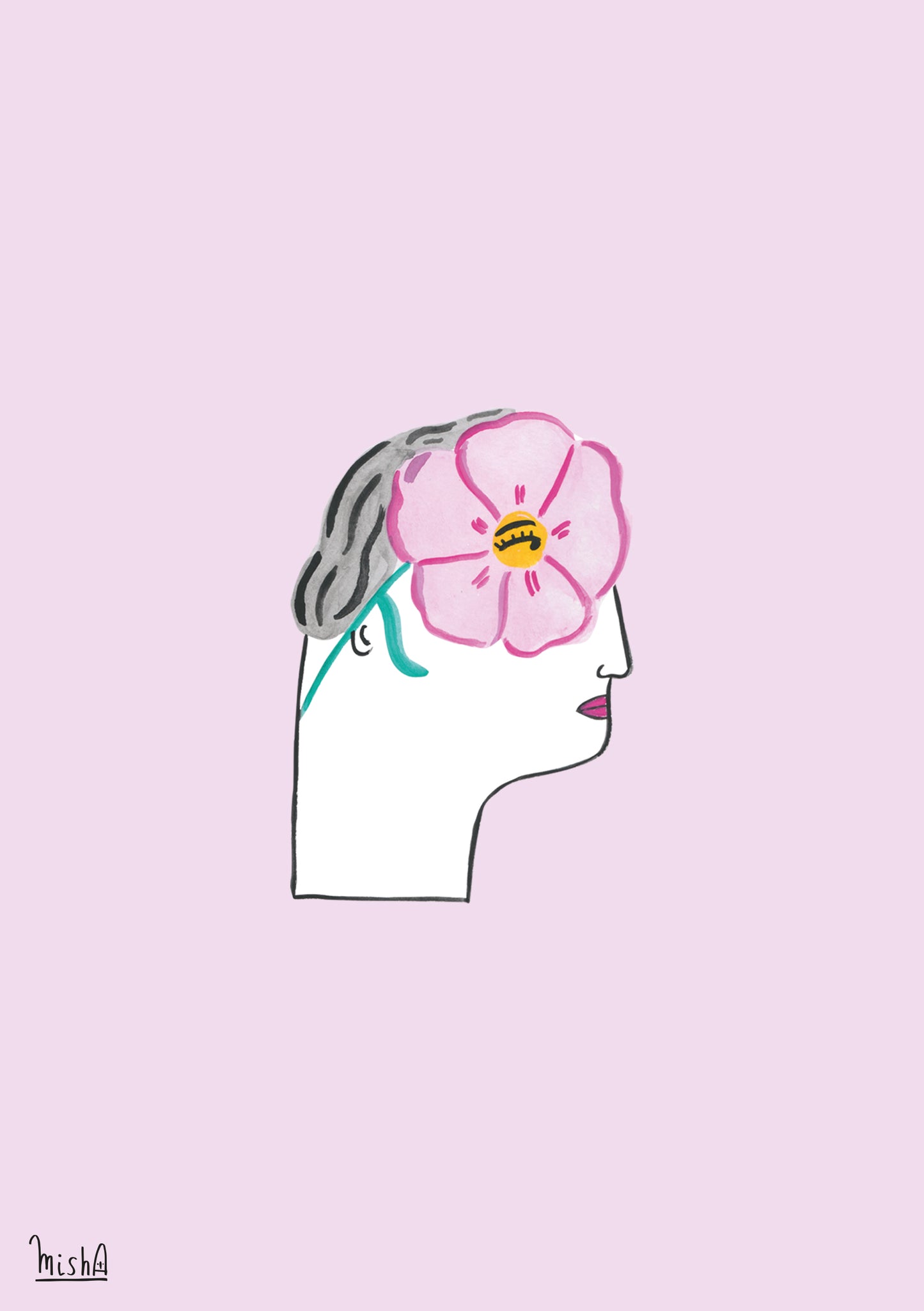 "LENTES DE FLOR" tamaño A5