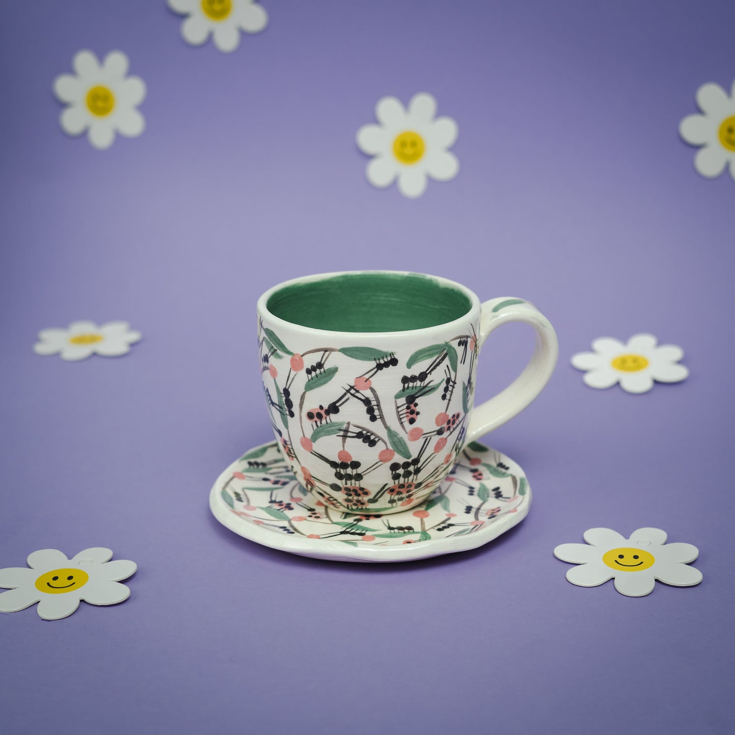 Cup + plat "Ladybug + " + Set taza con asa "Chinitas +"