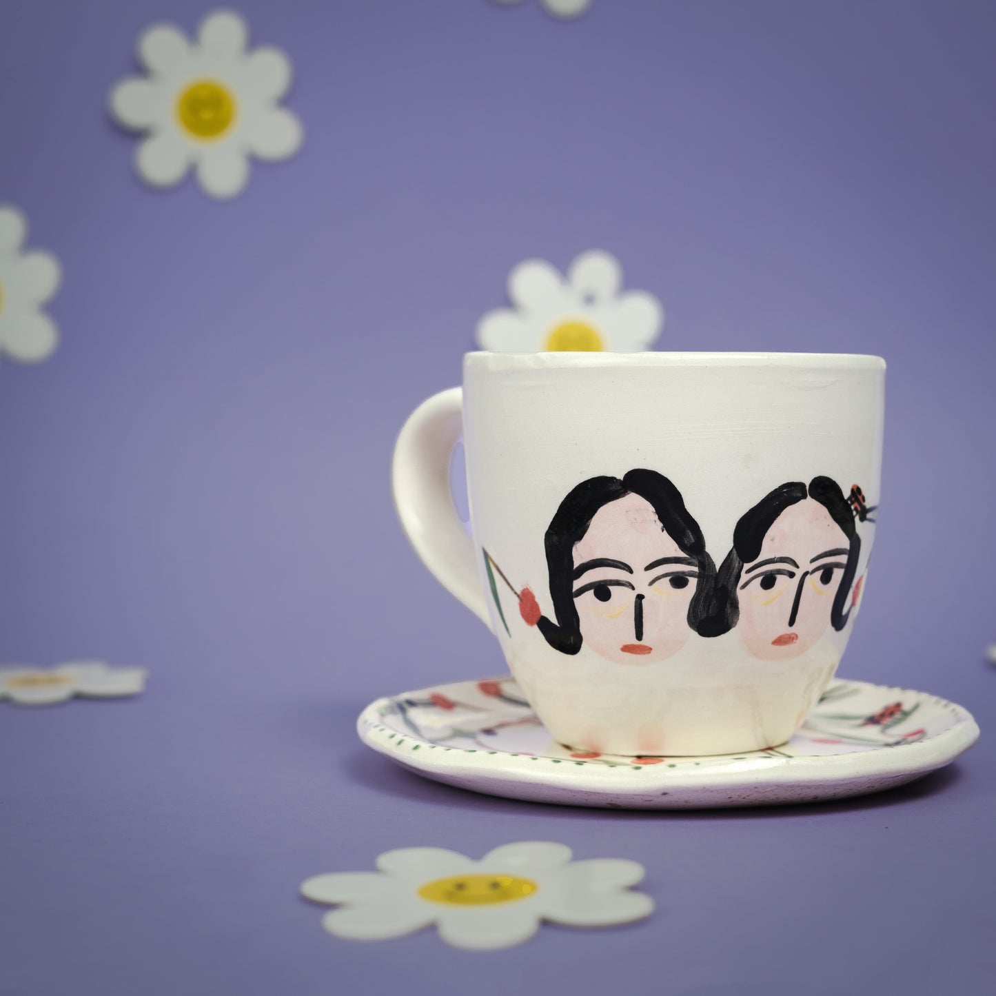 Set de taza y plato GEMELAS