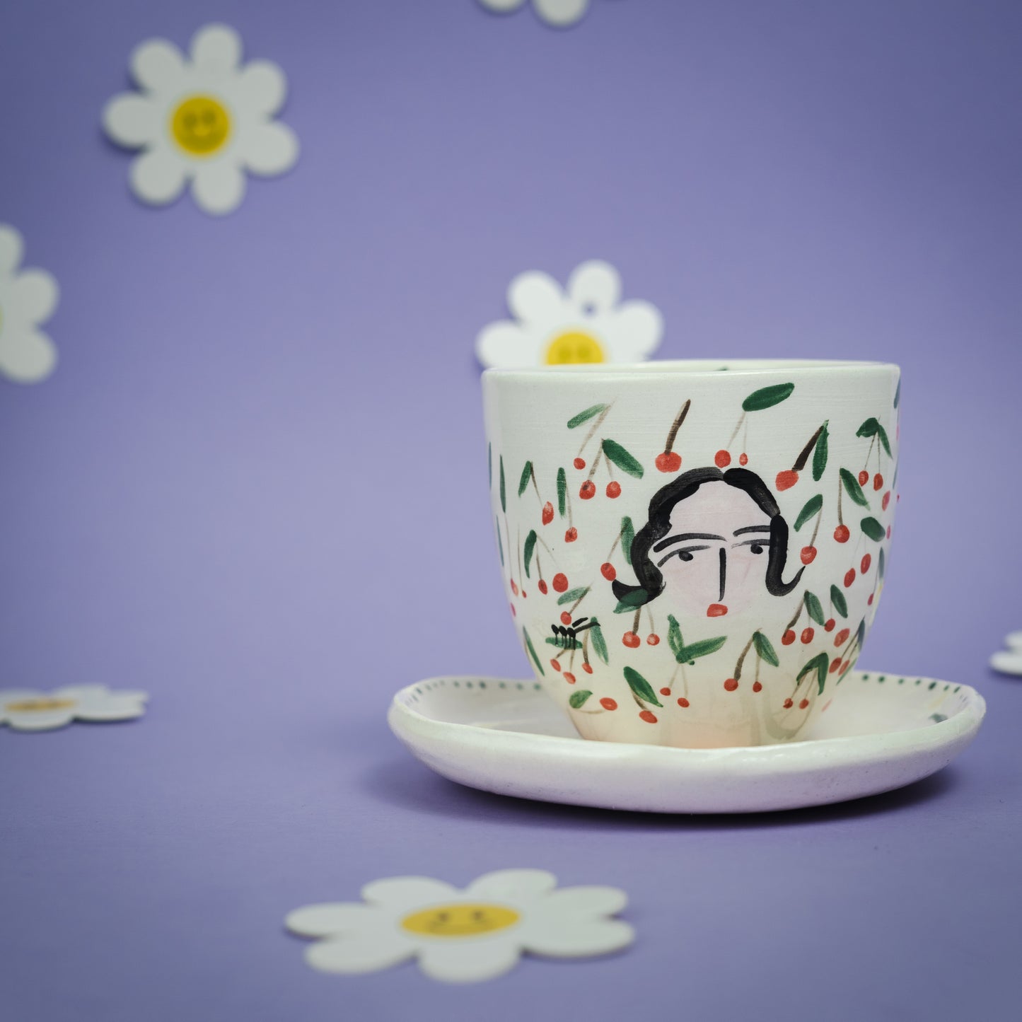 Set de taza y plato TRILLIZAS
