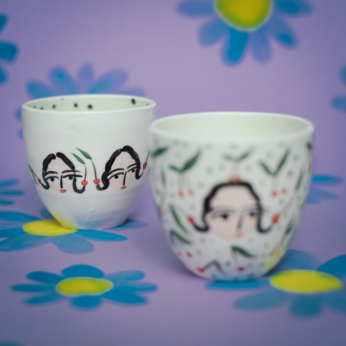 Set 4 tazas sin asa