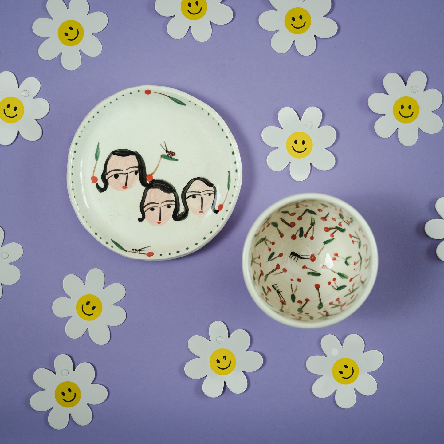Set de taza y plato TRILLIZAS