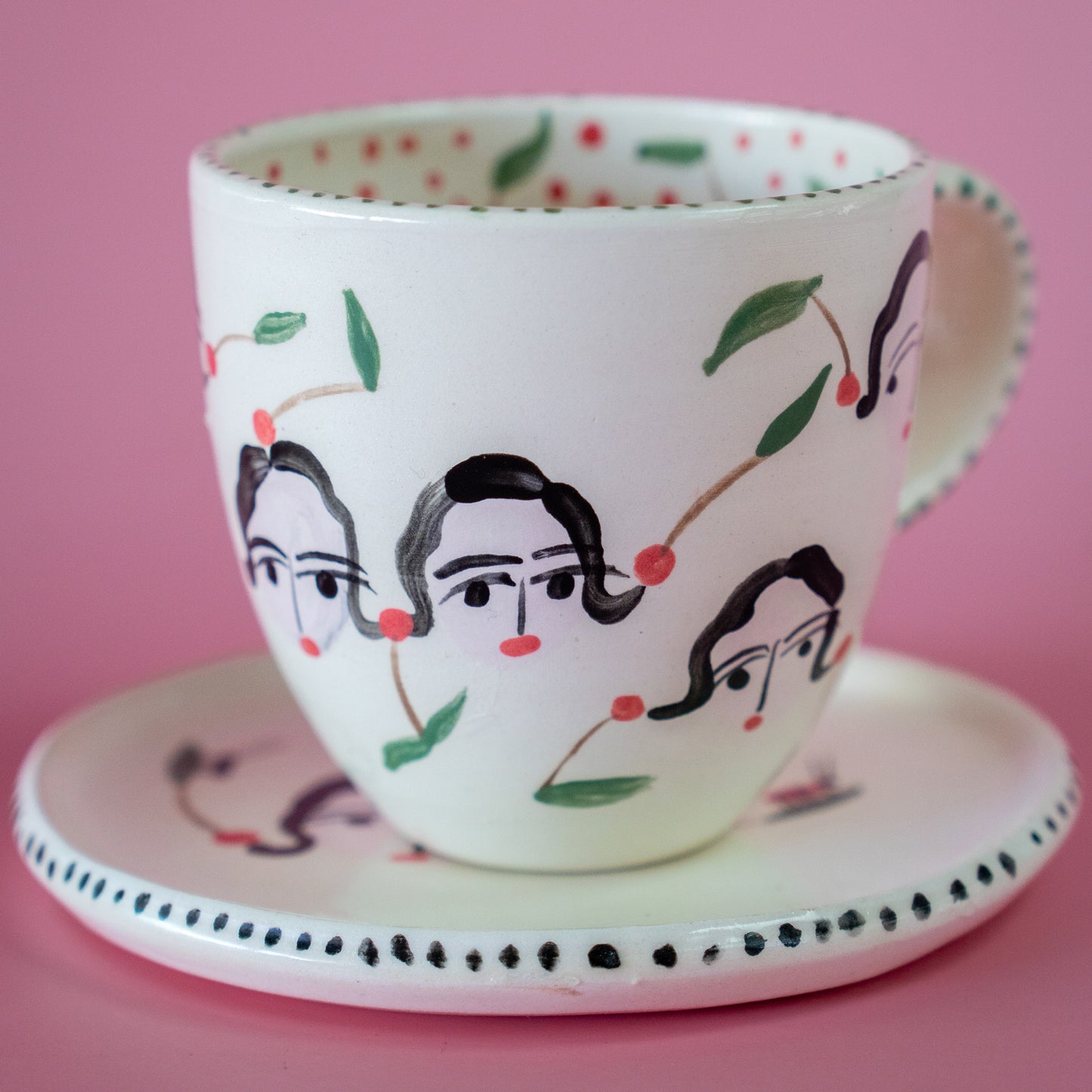 Cup + Plate " Boring Ladies" - Set taza con asa " Señoras Aburridas"