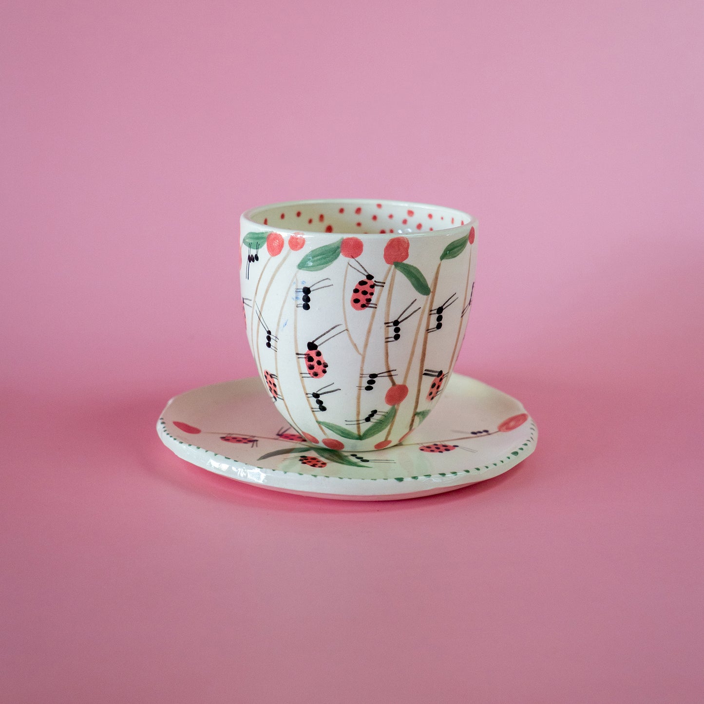 Cup + Plate " Little walk" - Set taza con asa " Paseito" (Copia)