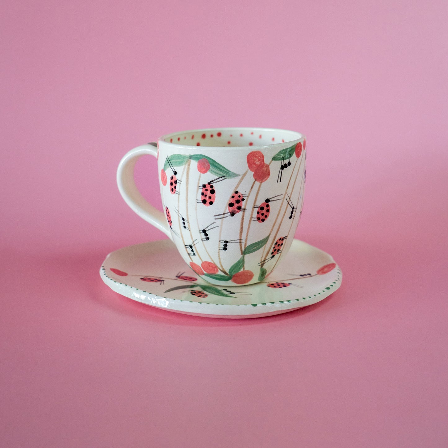 Cup + Plate " Little walk" - Set taza con asa " Paseito" (Copia)