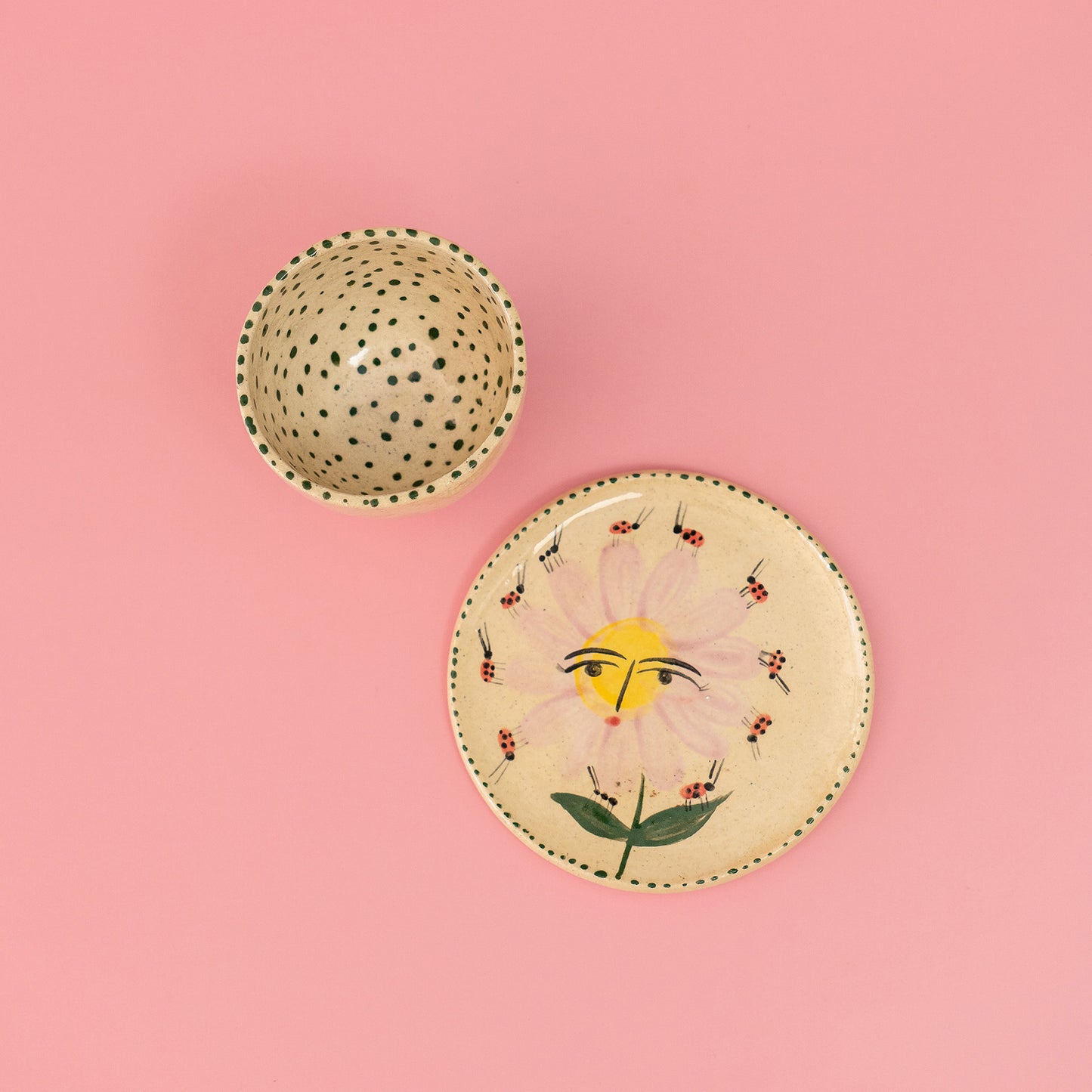 Set Taza sin asa " Te miro feo"