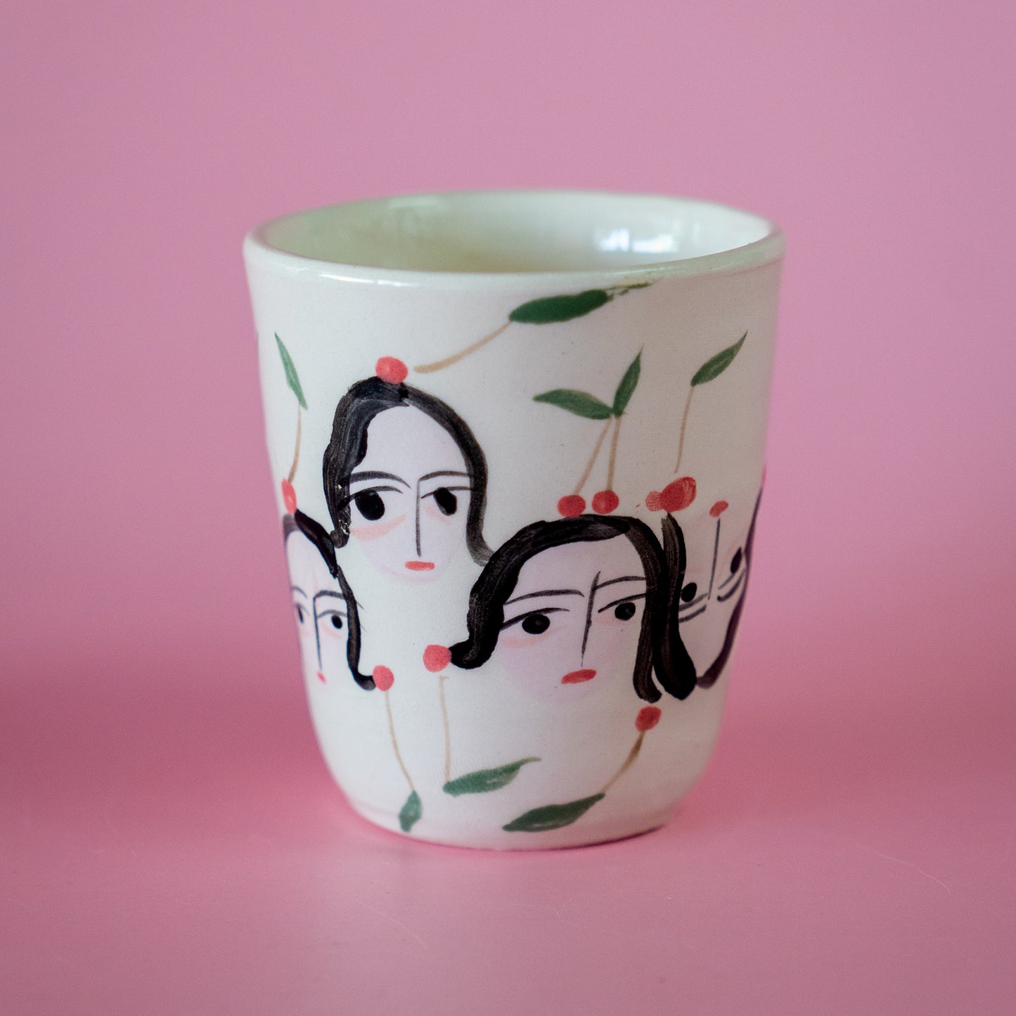 Espresso cup "Ladies with cherries in their hair"